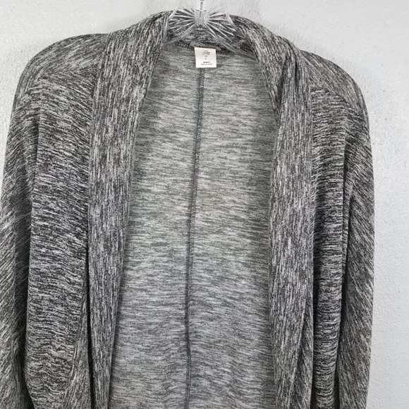 THX Women's Silver Open Front Cardigan Sweater - Picture 2 of 9